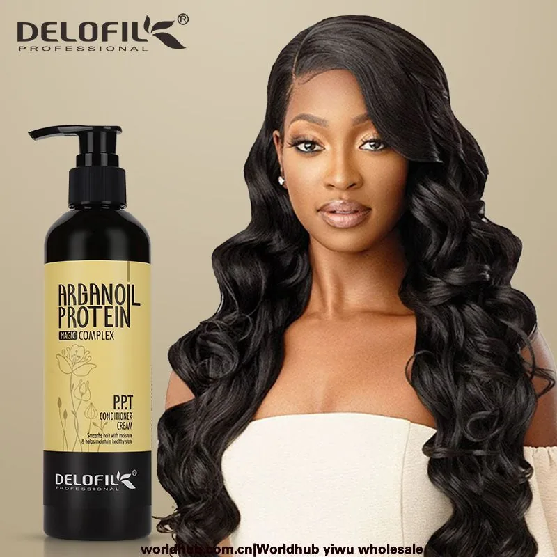 Delofil Organic Natural Hair Care Indwelling Hair Cream 260ml Argan Oil Smooth Repair Hair Care