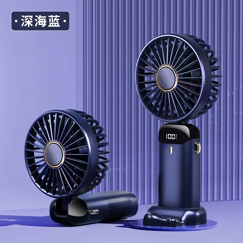 Cross-border N15 Handheld Fan USB Mini Portable Rechargeable Small Fan Digital Display Folding Aromatherapy Small Electric Fan