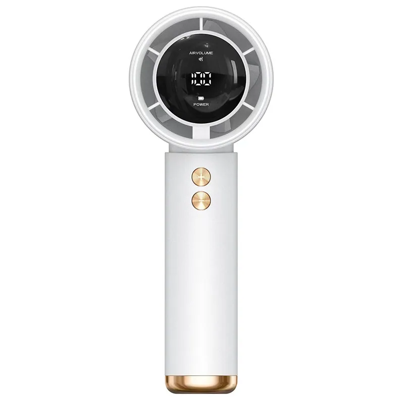 New 100 Speed Handheld Fan USB Mini Portable Charging Turbine Small Fan Desktop Small Electric Fan