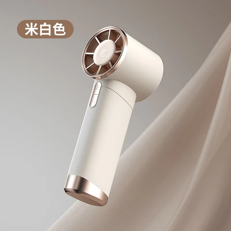 Cross-border New Handheld Small Fan USB Charging Fan Small Outdoor Big Wind High Speed Handheld Turbine Fan