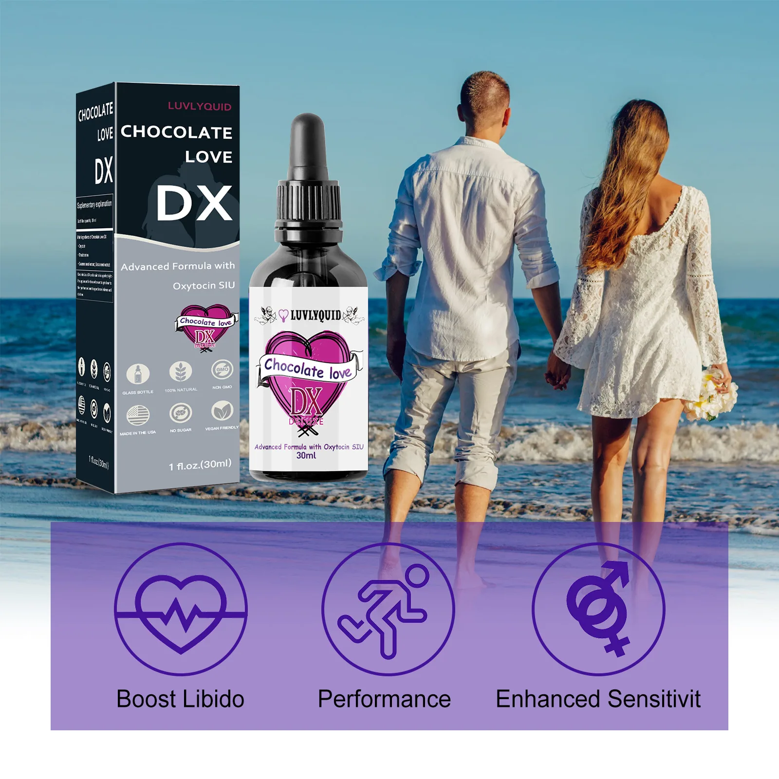 CHOCOLATE LOVE Body Care Drops Relaxes the body, stimulates vitality, and is a physical and mental pleasure agent across borders 15