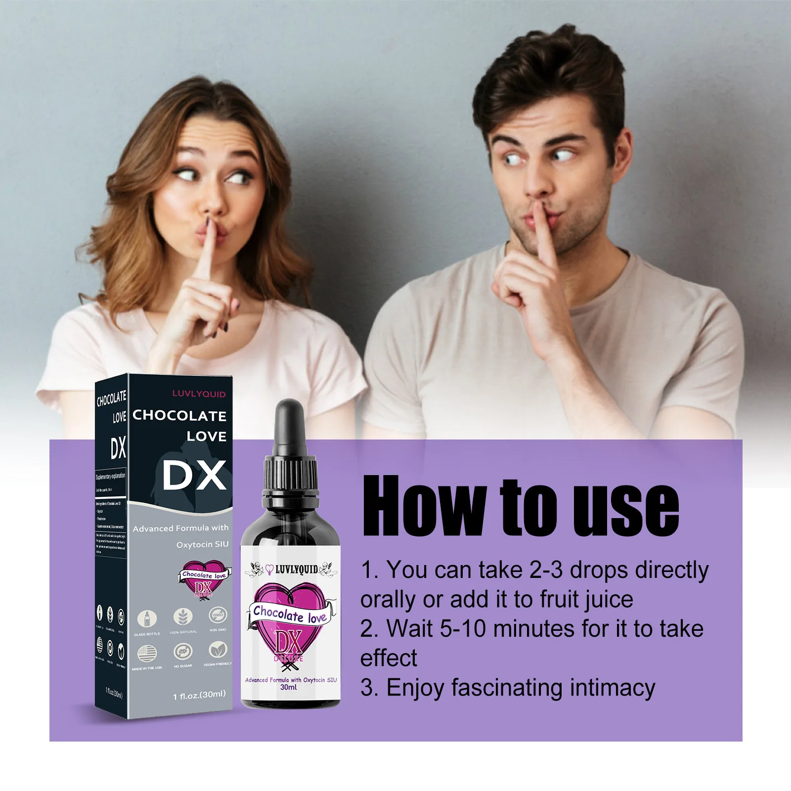 CHOCOLATE LOVE Body Care Drops Relaxes the body, stimulates vitality, and is a physical and mental pleasure agent across borders 9