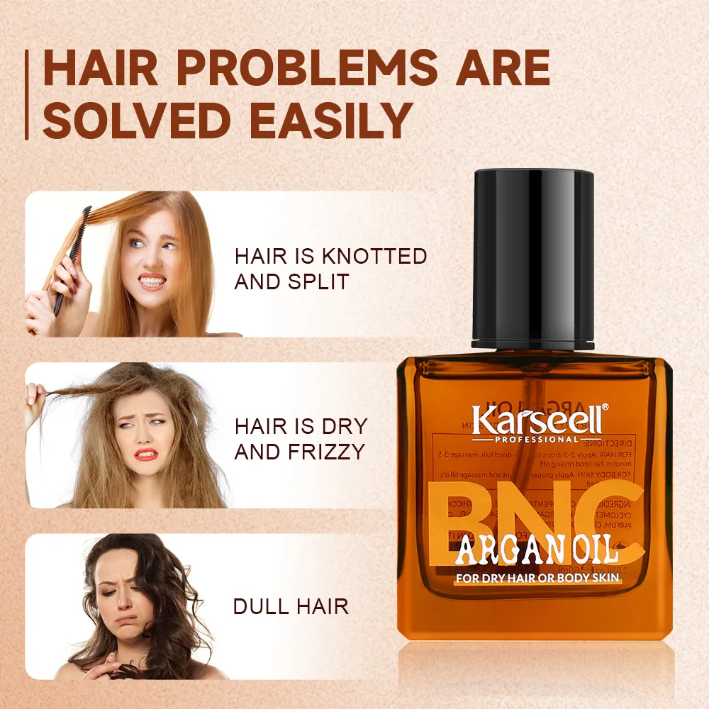 Karseell all English foreign trade moisturizing hair care essential oil women's anti-frizz and supple repair dry curls 5