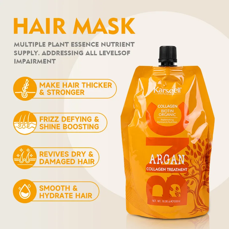 Karseell BNC Collagen Hair Mask Hair Care Deep Repair Conditioner Argan Oil Horn 3