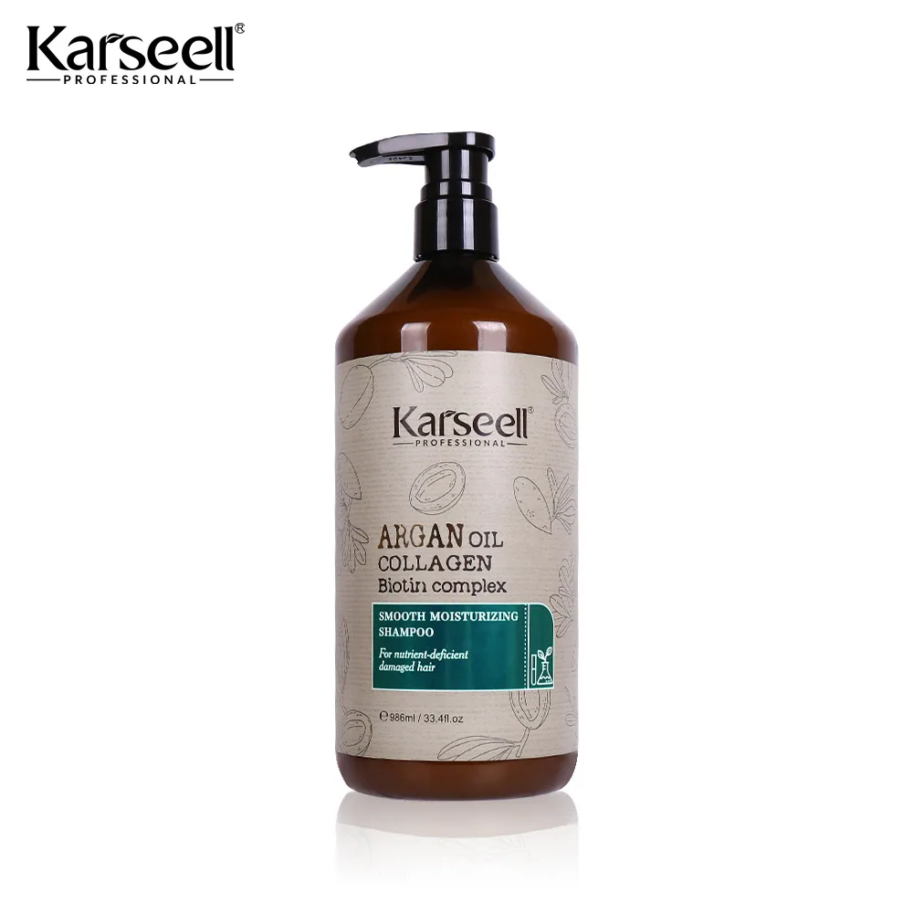 Karseell MACA Merentas sempadan Minyak Argan Kolagen Syampu 986ml Lembut dan Licin 2