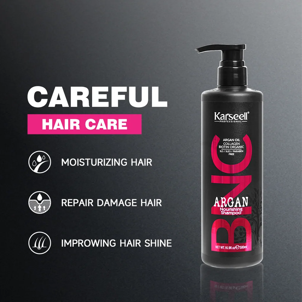 Karseell BNC Vegan Moisturizing Collagen Organic Argan Nourishing Dry Damaged Shampoo 4
