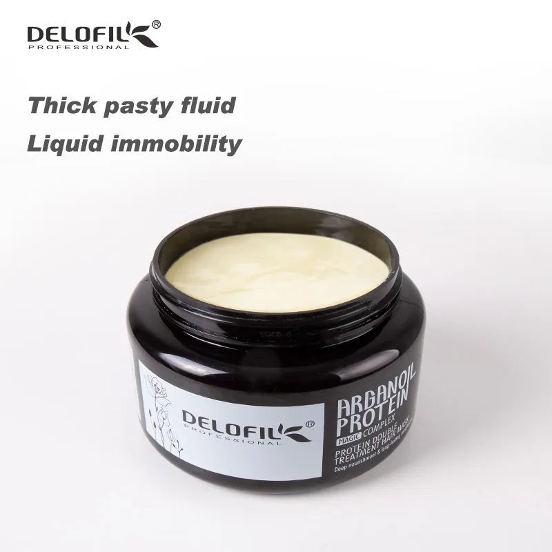 Mascarilla capilar Delofil reparadora hidratante con proteína Mascarilla capilar con aceite de argán fabricante directo producto original 6