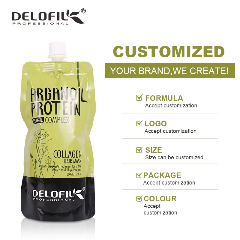 Delofil factory direct sales moisturizing hair mask improves frizz and suppresses hair strands, repairs and refreshes, does not 4