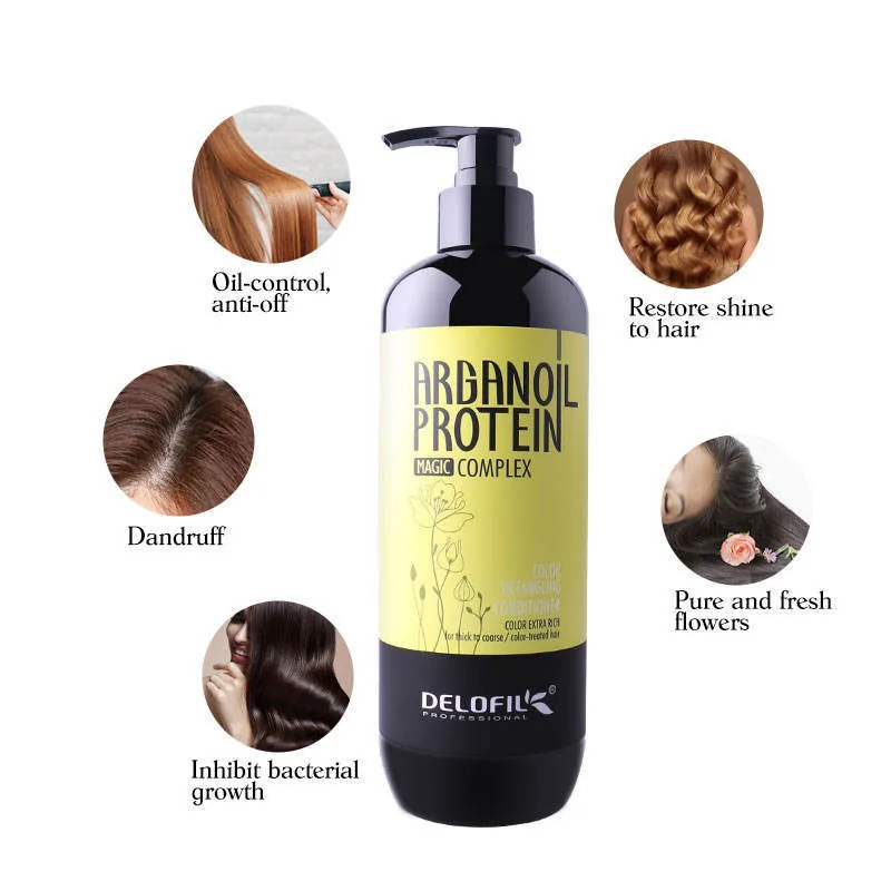 Delofil Conditioner Cross Border Foreign Trade Wholesale Argan Oil Repair Smoothing Conditioner Sulfate Free
