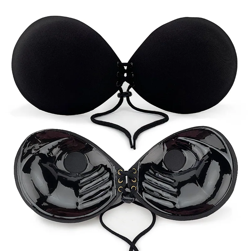 Adam's Hand Invisible Bra Silicone Bra Palm Gathered Chest Attached to Wedding Dress 3cm Thickened Invisible Bra