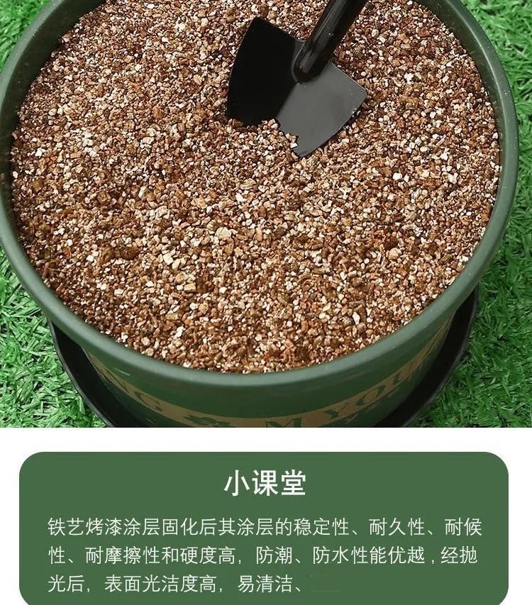 Berkebun set tiga keping besar penyodok pasu taman penyodok besi kecil bunga dalaman pasu tumbuhan tanah longgar tanam bunga 20