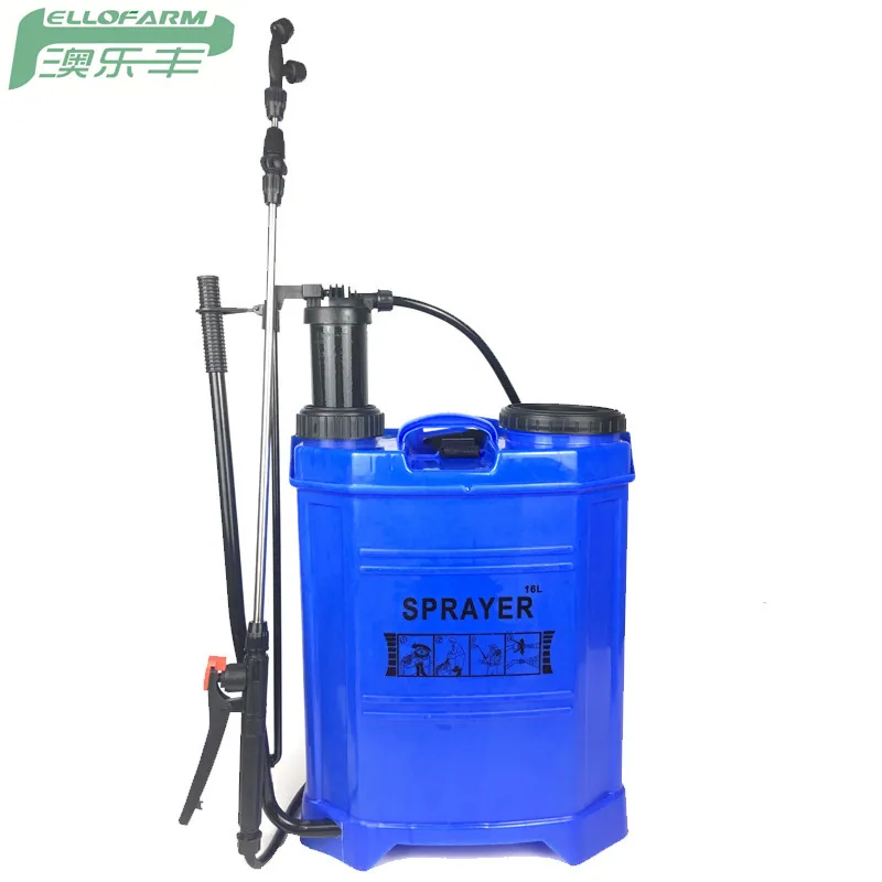 Manufacturer wholesale agricultural manual sprayer thickened PP hand sprayer 16 liter octagonal vintage sprayer 5