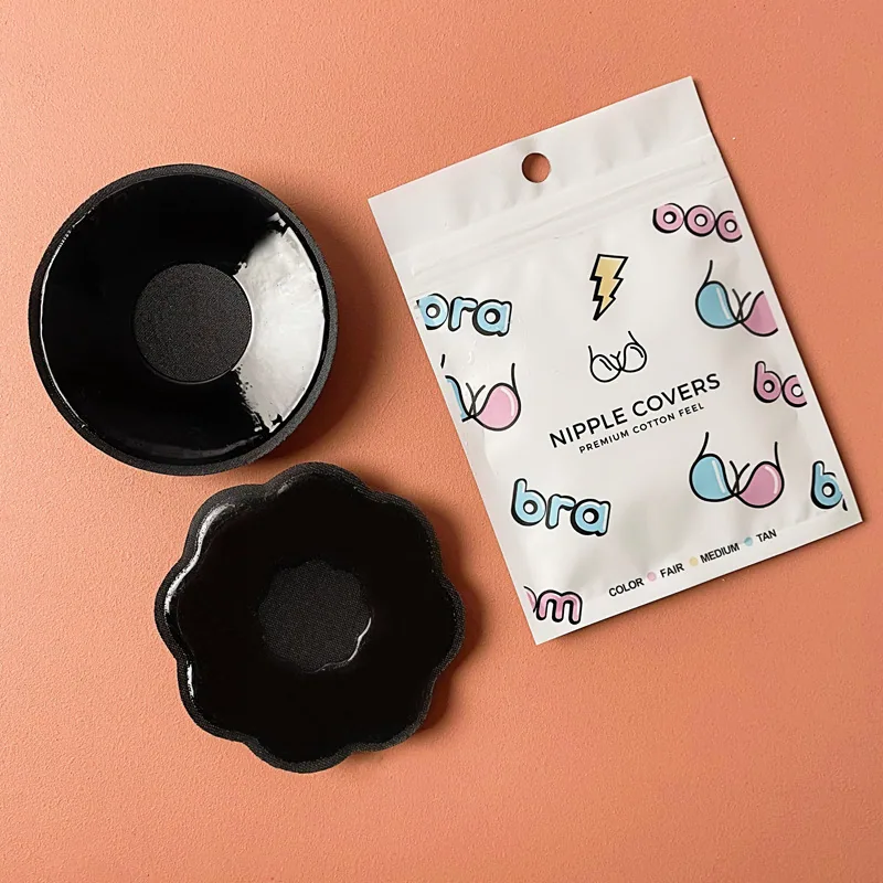 Factory wholesale face brushed nipple patches for women breathable invisible anti-bump anti-light nipple patch silicone chest pa 5