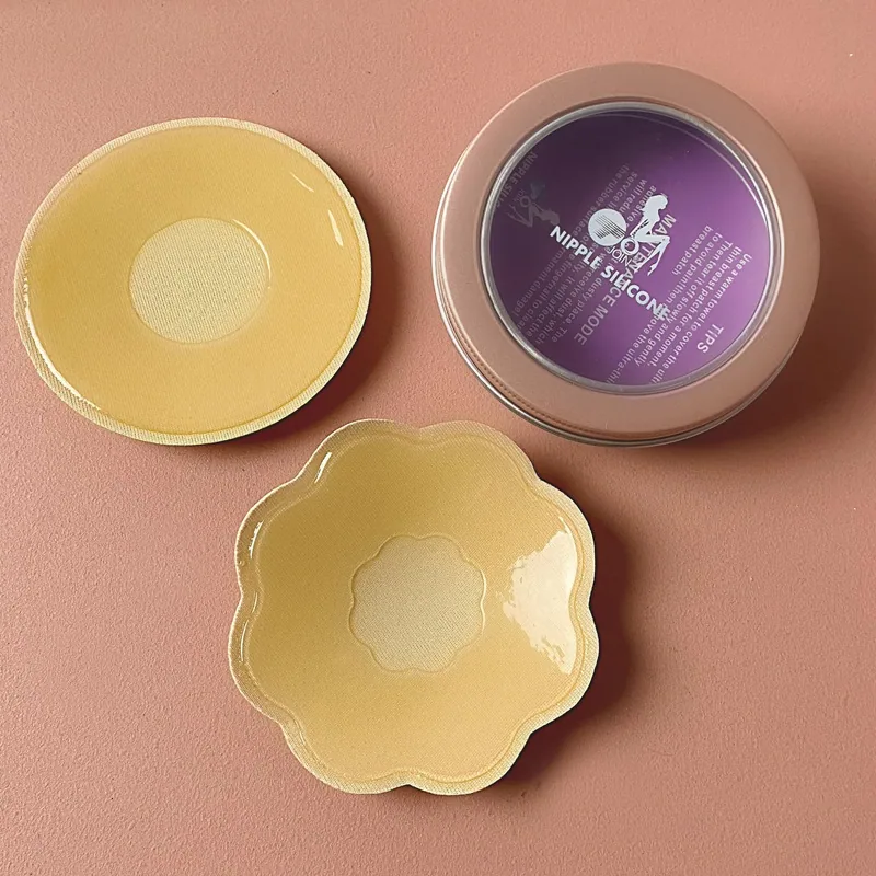 Factory wholesale face brushed nipple patches for women breathable invisible anti-bump anti-light nipple patch silicone chest pa 8