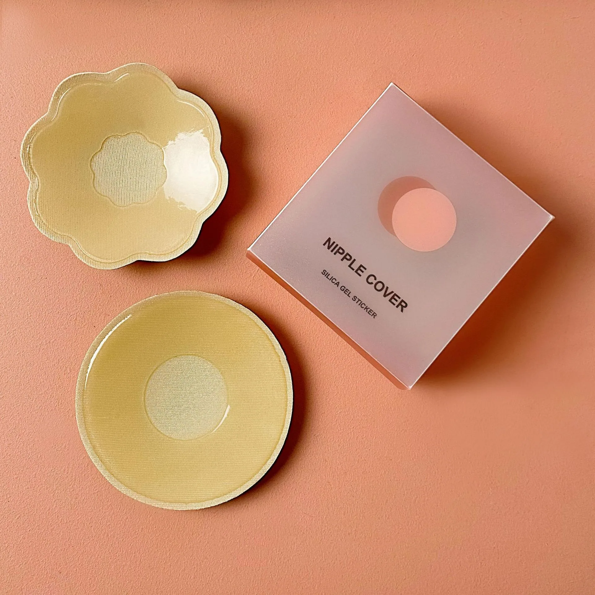 Factory wholesale face brushed nipple patches for women breathable invisible anti-bump anti-light nipple patch silicone chest pa 6