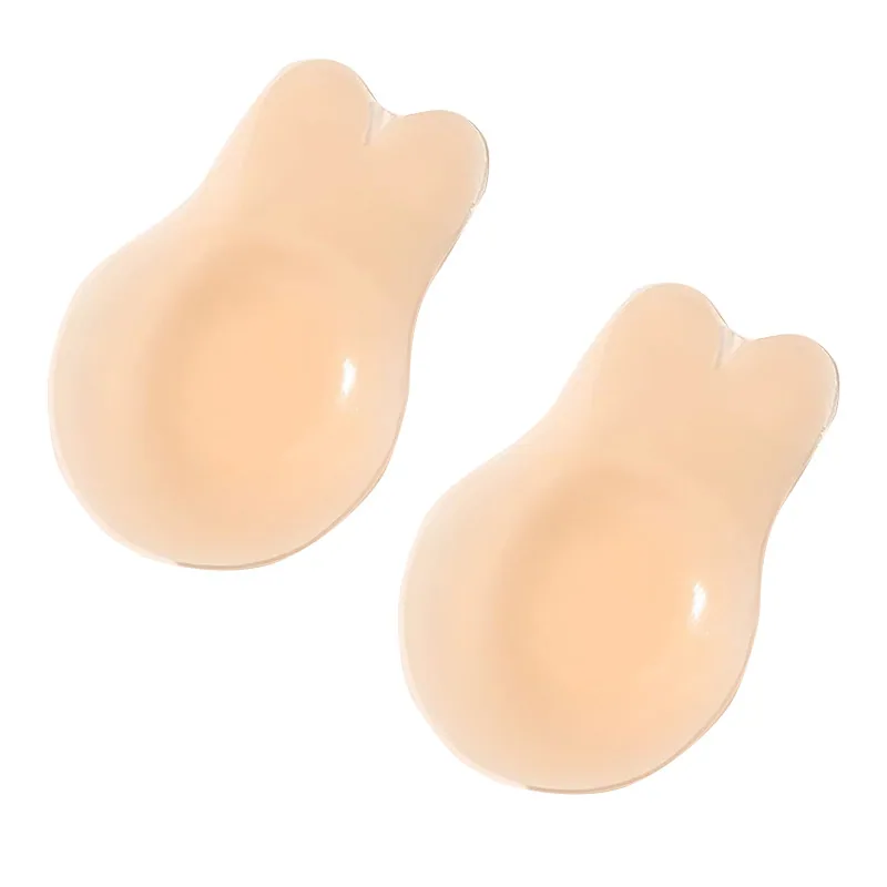 Rabbit ear silicone breast lift patch women's wedding dress for gathering up nipple patches for thin invisible underwear anti-bu 5