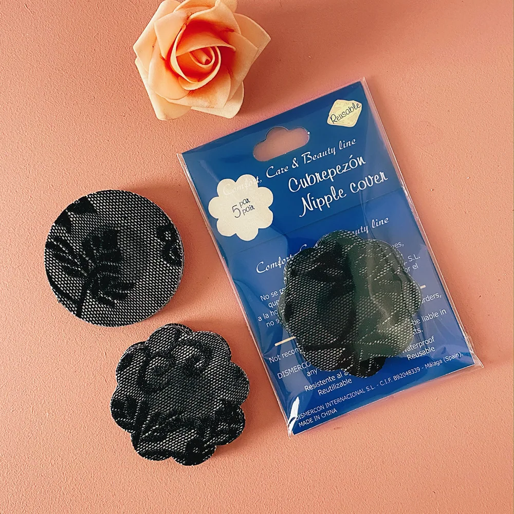 Disposable lace chest patches, anti-light nipple patches, anti-bump silicone erotic invisible nipple patches, cross-border sourc 24