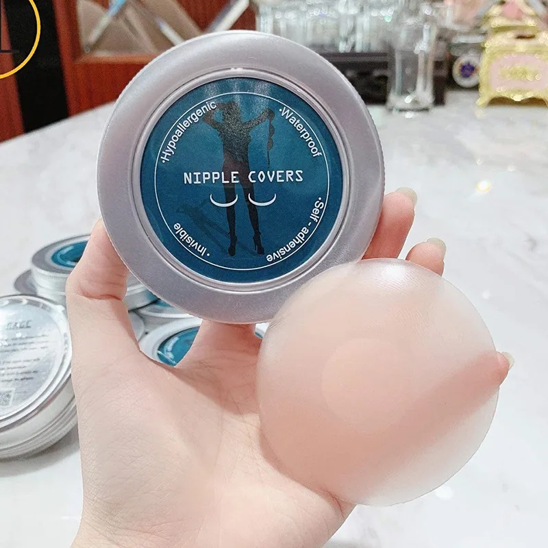 Nipple patches Silicone nipple patches women's anti-bump chest pads Nipple patches anti-exposure areola patches Invisible silico 3