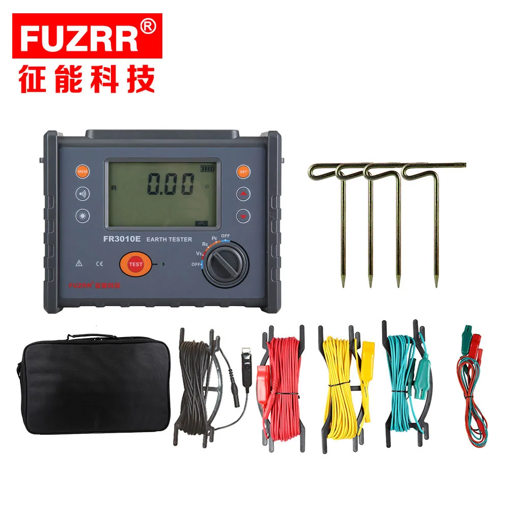 Zhengneng ES3001 접지 저항 테스터 토양 저항 테스트 테이블 FR3010E 번개 보호 전압 감지 2