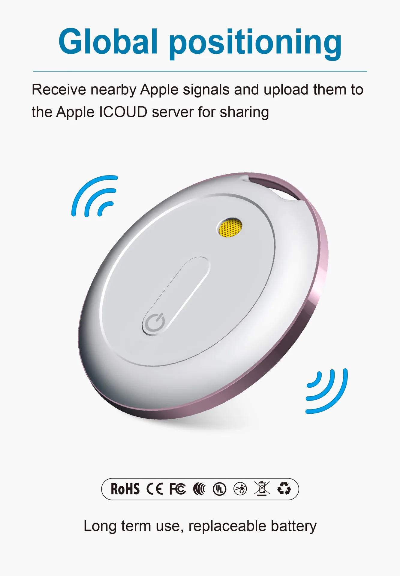 Motag Anti-Lost Device MFI Certified Anti-Los Locator untuk Barangan Utama Dompet Warga Emas Pemburu Haiwan Peliharaan GPS Kereta 7