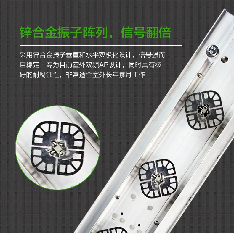 17dbi 5.8G+14db 2.4G Dual Band WiFi Antenna Dual Polarization High Gain Directional Fan Antenna N Head 7