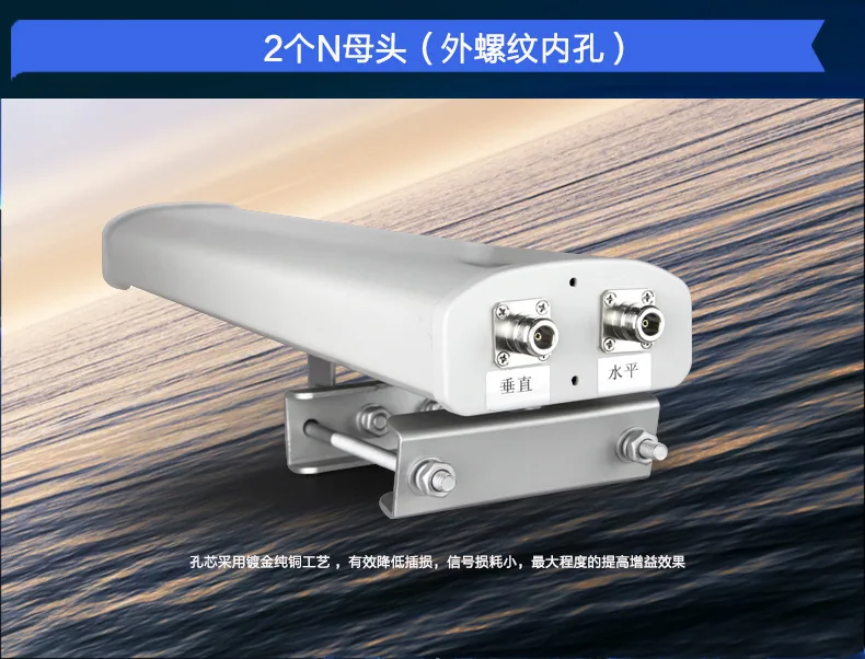 Dual Polarization Sector WiFi Antenna 2.4G High Gain Directional Antenna N Female 14dbi Base Station Fan Coverage 8