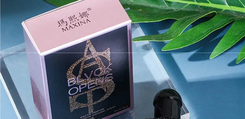Black Opium 50ml perfume authentic details, durable coffee, citrus fragrance, students flat bottom, black bottle, Yiwu supply