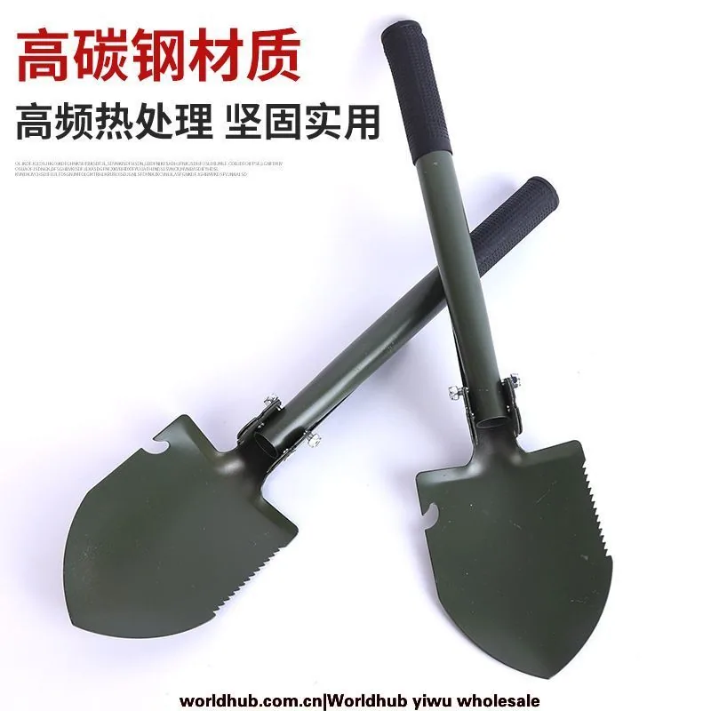 Military shovel garden fishing supplies trumpet folding shovel military shovel outdoor fishing Small shovel for survival in c