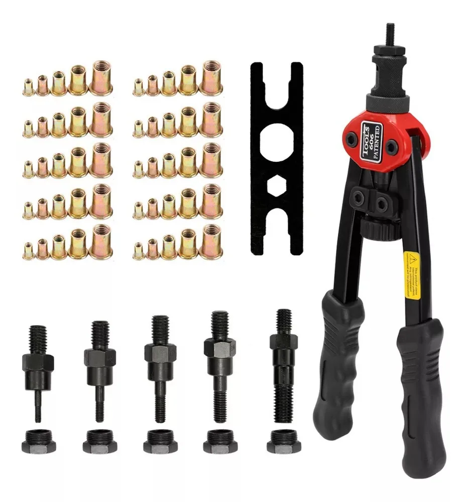 BT-606 Double Handle Manual Rivet Nut Gun Pull Cap Gun Tarik Female Riveting Gun M3-M8 Rivet Nut Tool 2