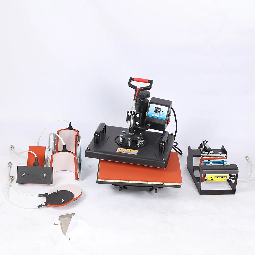 29*38 Multifunctional Heat Transfer Machine T-shirt Clothes Printing Small Moving Head Hot Stamping Machine Flat Plate High Pres 4