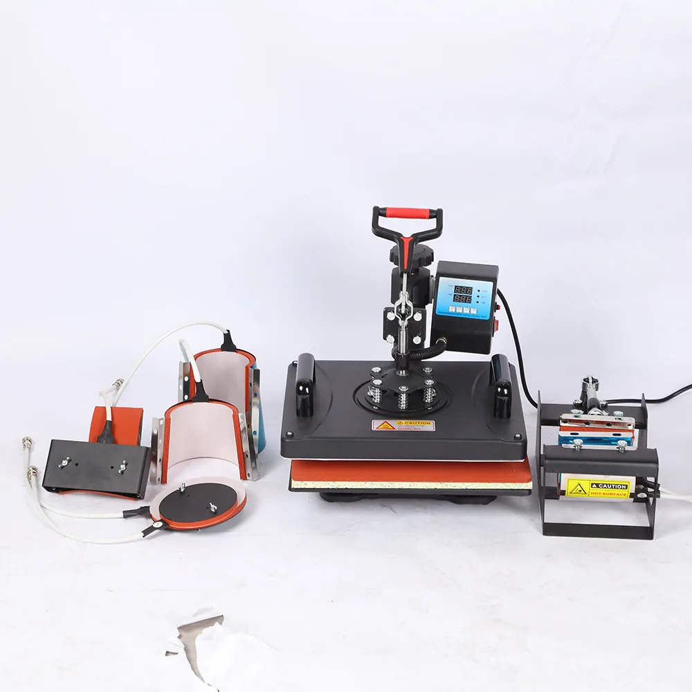 29*38 Multifunctional Heat Transfer Machine T-shirt Clothes Printing Small Moving Head Hot Stamping Machine Flat Plate High Pres 2
