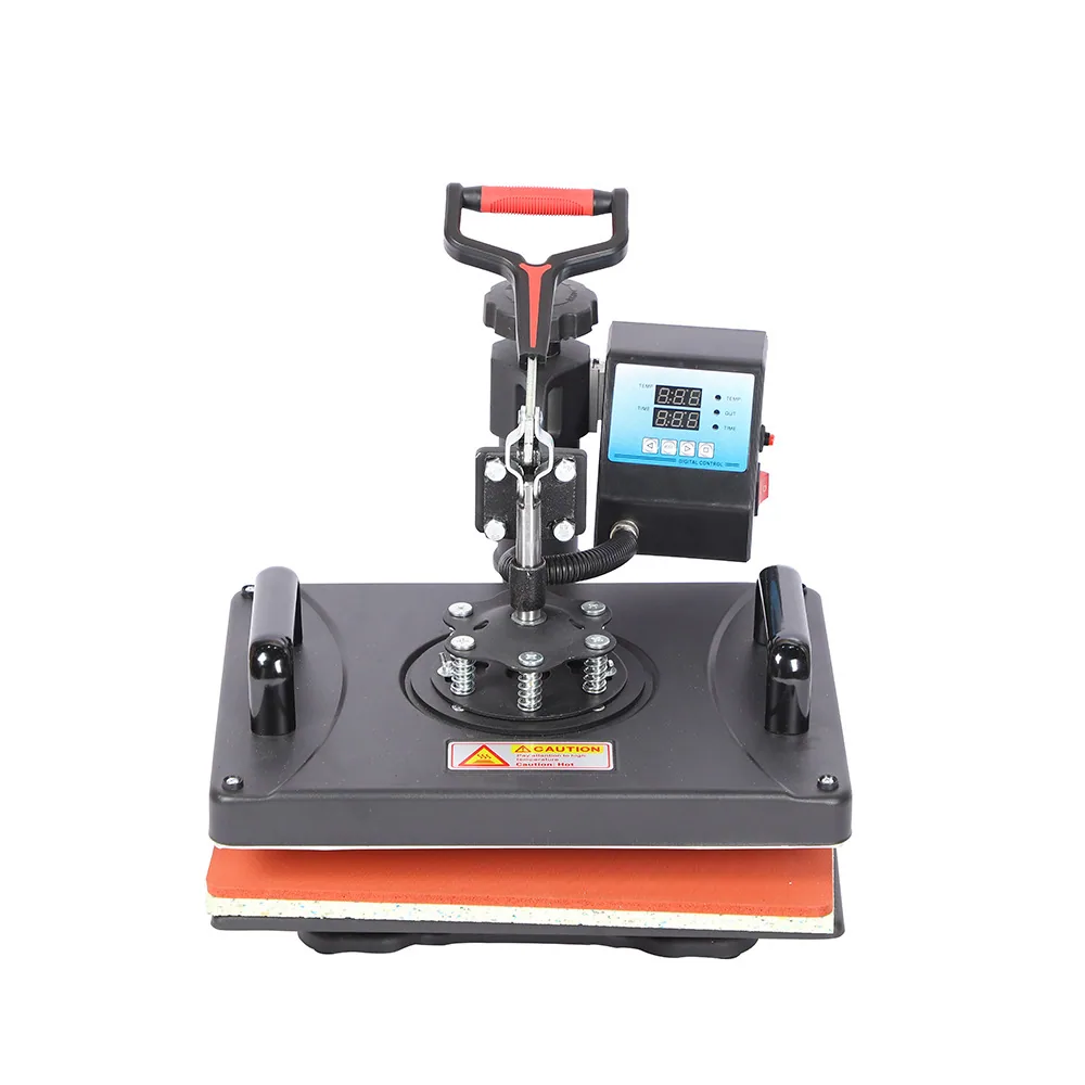 29*38 Multifunctional Heat Transfer Machine T-shirt Clothes Printing Small Moving Head Hot Stamping Machine Flat Plate High P