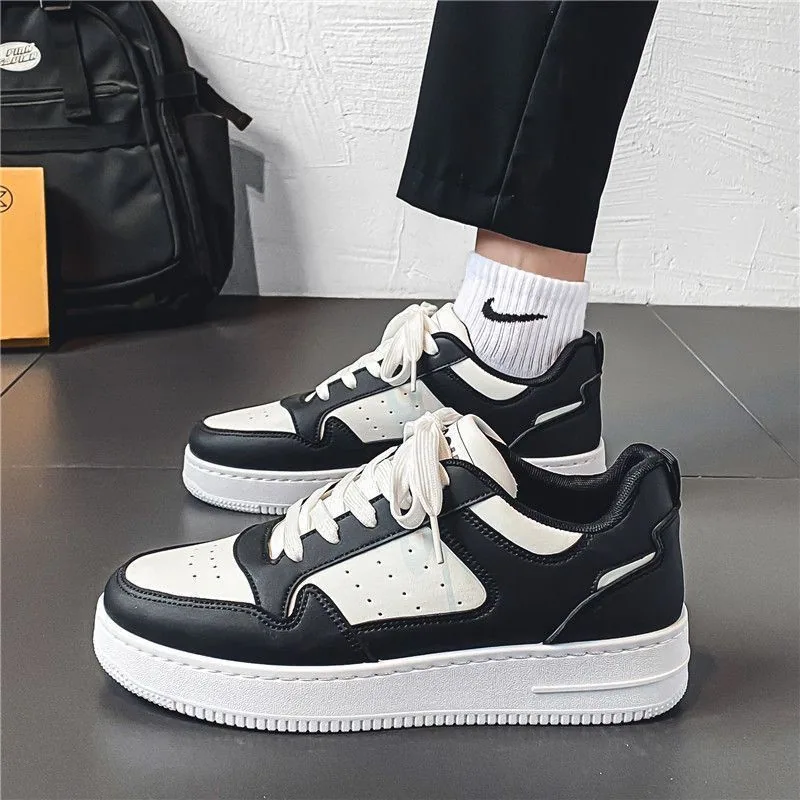 Spring men's shoes, new breathable white shoes, male students, Korean version trend, versatile platform sneakers, casual board s
