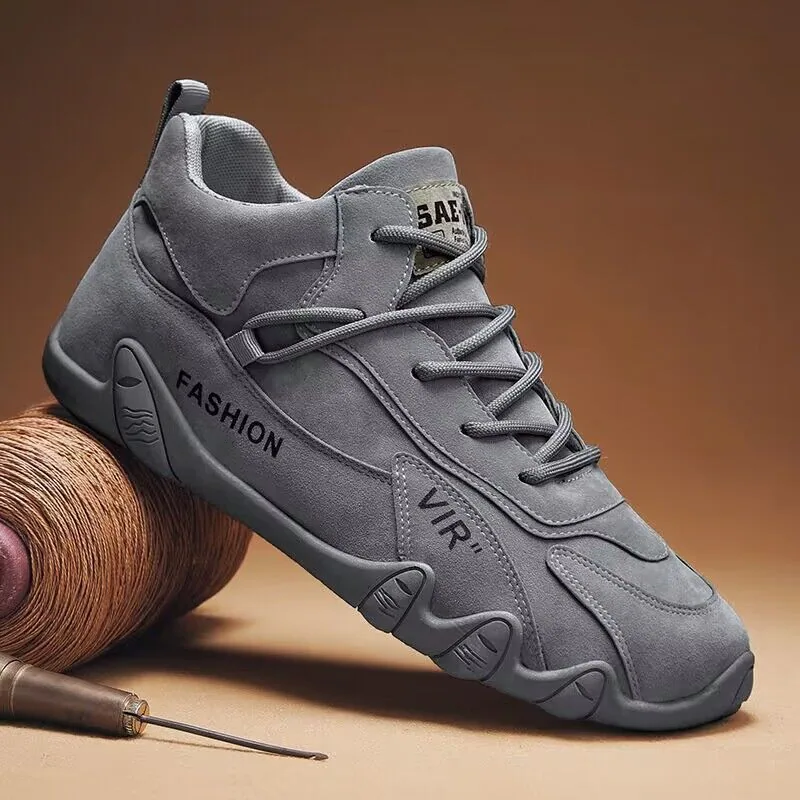 Labor protection shoes, men's shoes, spring new breathable board shoes, men's work shoes, non-slip sports and leisure board shoe