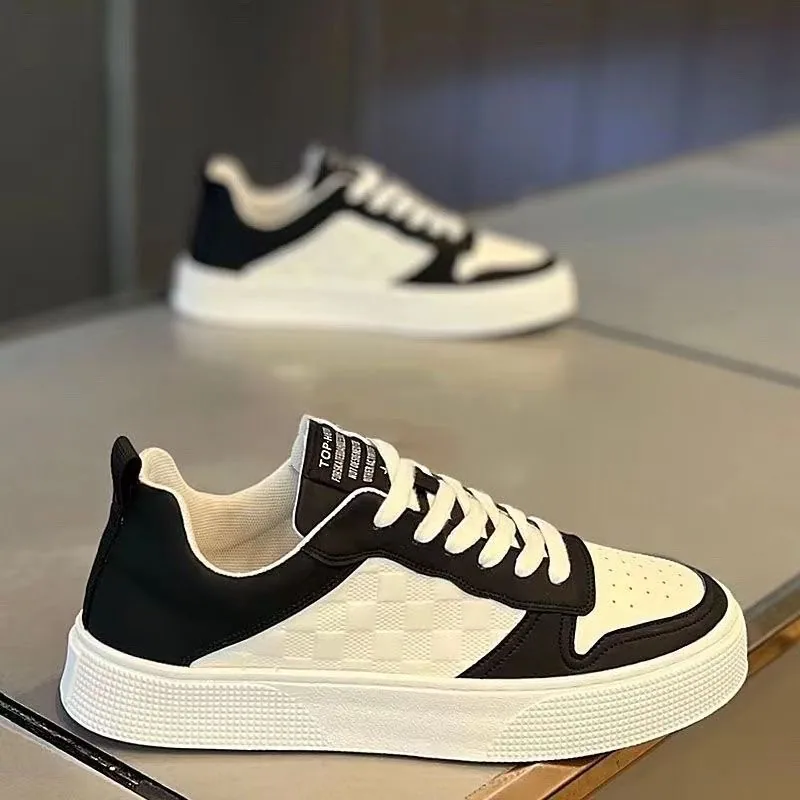 Summer men's shoes, new breathable white shoes, men's Korean version trend, versatile platform, sports leisure shoes, trendy sho