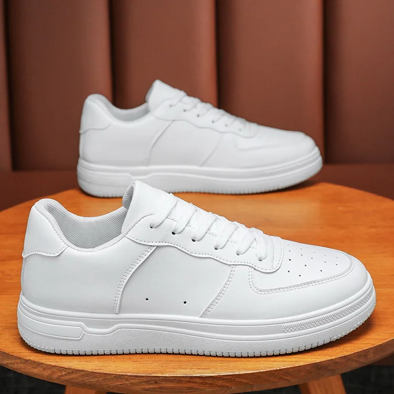 Spring men's shoes, new breathable white shoes, men's trend, versatile platform sneakers, casual shoes, board shoes, trendy shoe
