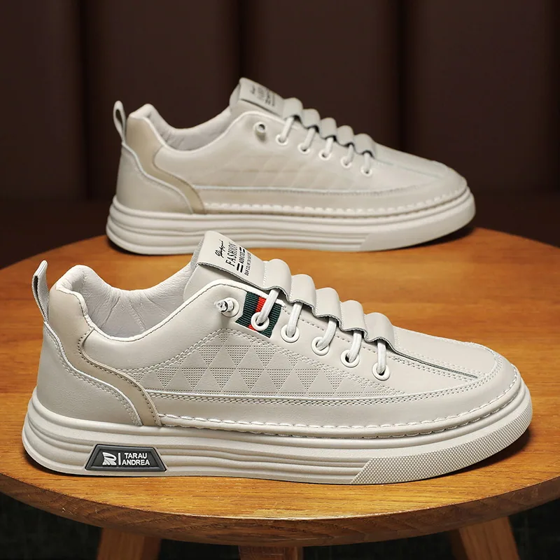 Spring men's shoes, new breathable shoes, male student trend, versatile white shoes, men's athleisure board shoes, trendy sho