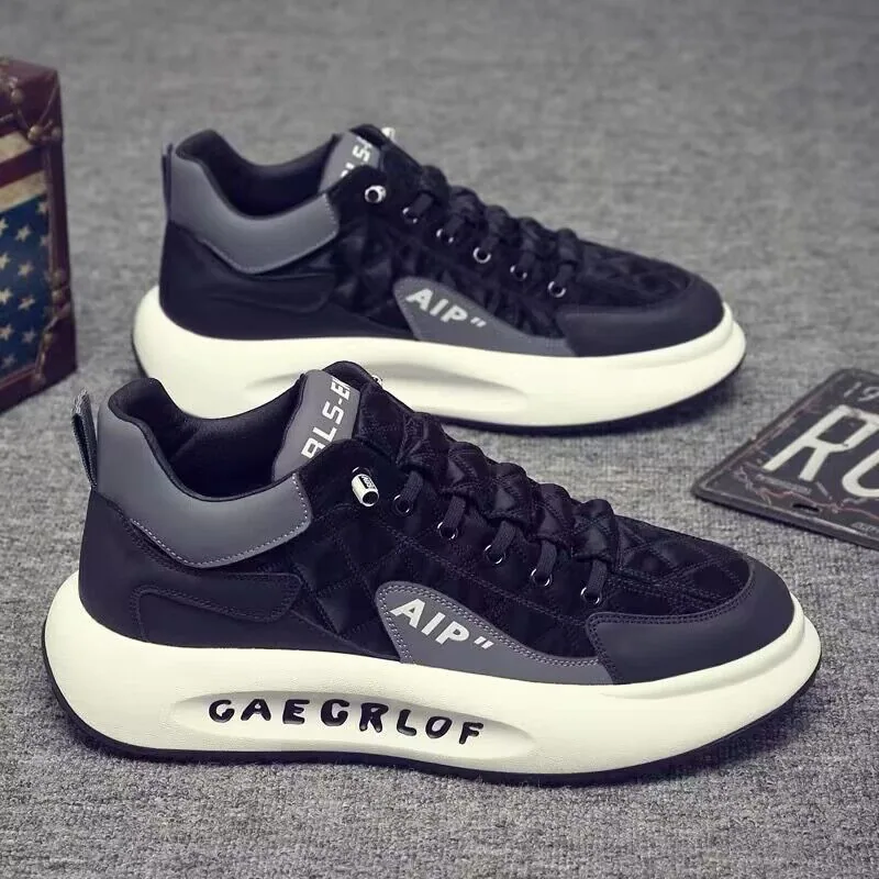 Men's shoes summer new breathable canvas shoes men's student Korean version versatile white shoes platform sneakers trendy shoes 2