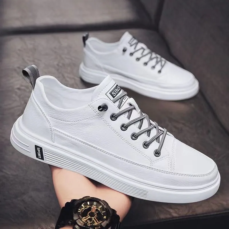 Summer men's shoes, new breathable and waterproof, white shoes, men's trend, versatile sneakers, casual shoes, board shoes, tren 2