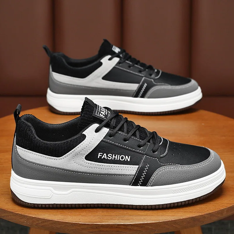 2024 spring men's shoes, new breathable white shoes, men's Korean version trend, versatile athleisure board shoes, trendy shoes 2