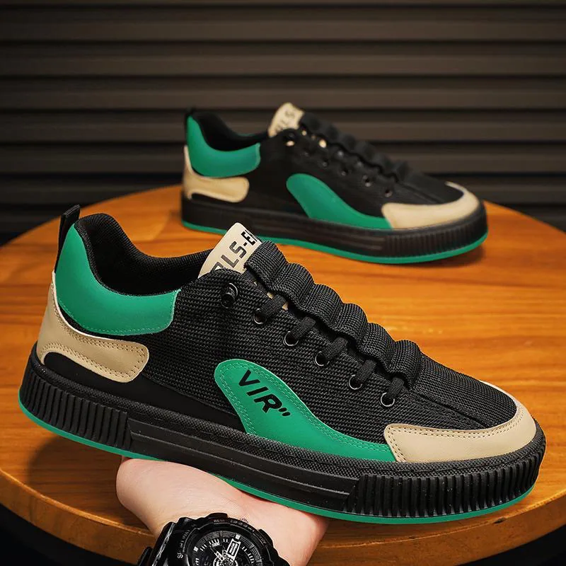 Spring men's shoes, new breathable canvas shoes, men's Korean version trend, versatile sports casual shoes, board shoes, daddy t