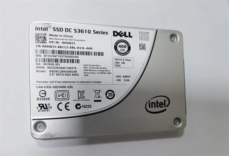 For Intel S3610/ 400G Enterprise SSD Notebook 2.5 inch SSD MLC 6