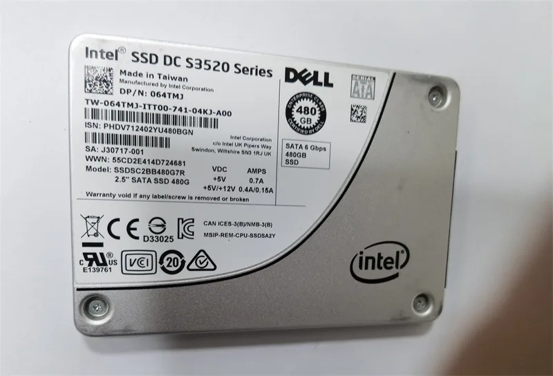 For Intel MLC SSD S3520 480G Laptop Disk Enterprise Server SSD - Hard Drives 7