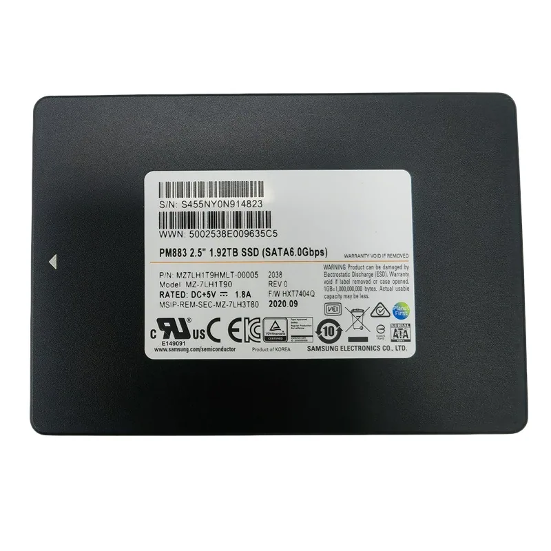 Compatible with Samsung PM883 480G 960G 1.92T SATA3 HDD SSD Enterprise SSD - Hard Drives 4