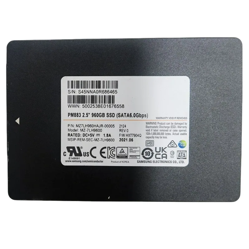 Compatible with Samsung PM883 480G 960G 1.92T SATA3 HDD SSD Enterprise SSD - Hard Drives 7