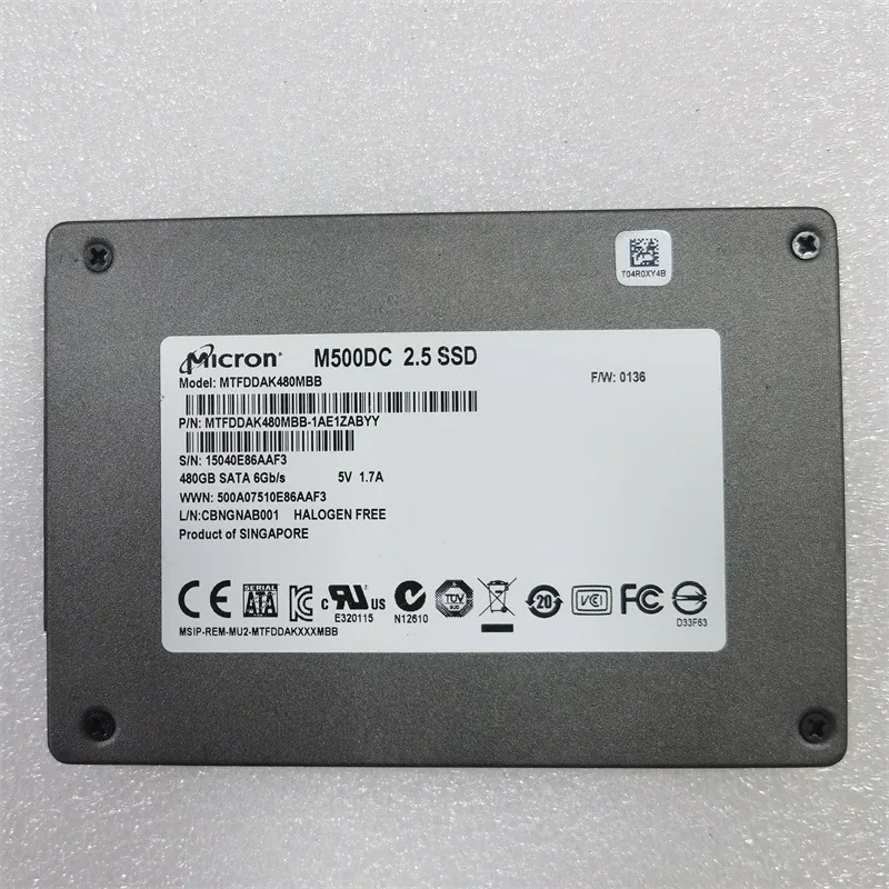 Micron M500DC 480G MLC Server Solid State Notebook 2.5 Inch HDD SSD 4