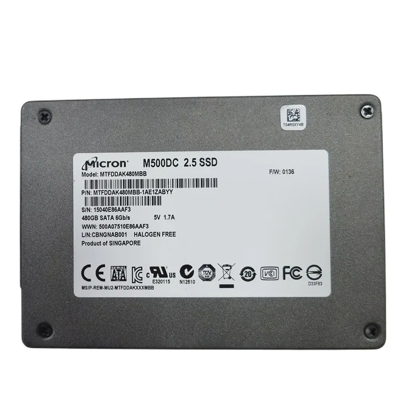 Micron M500DC 480G MLC Server Solid State Notebook 2.5 Inch HDD SSD 3