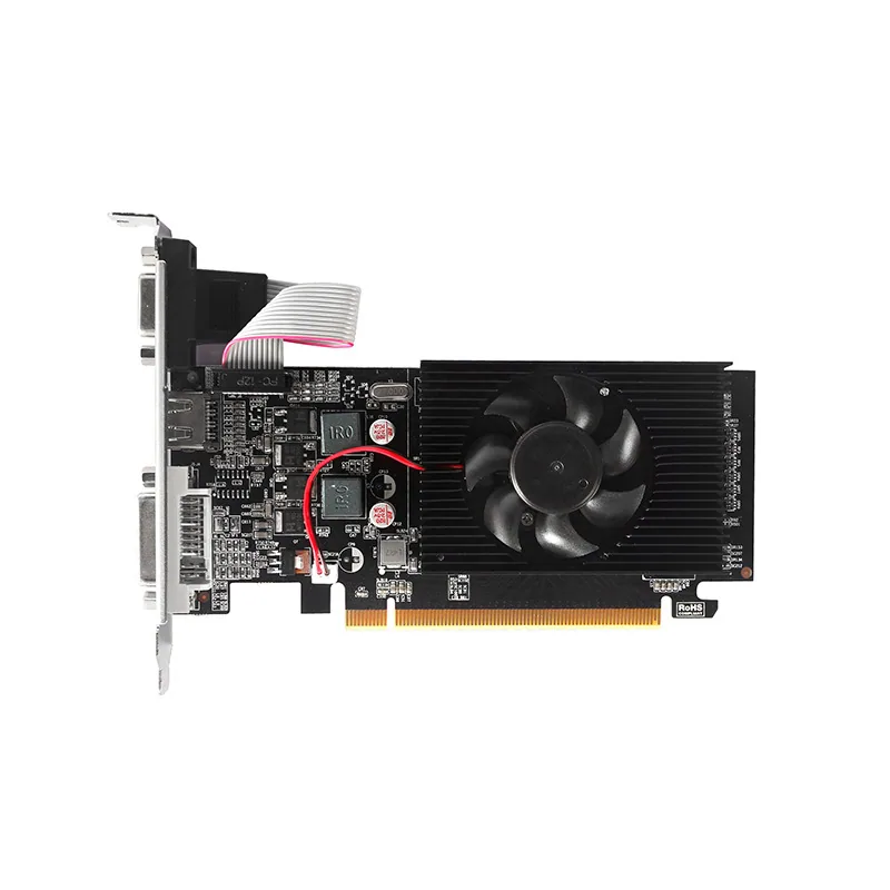 Wholesale new GT210 1G dual screen HD small chassis independent graphics card half height knife card PCI-E bright machine graphi 4