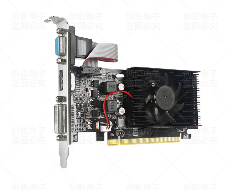 Wholesale new GT210 1G dual screen HD small chassis independent graphics card half height knife card PCI-E bright machine graphi 14