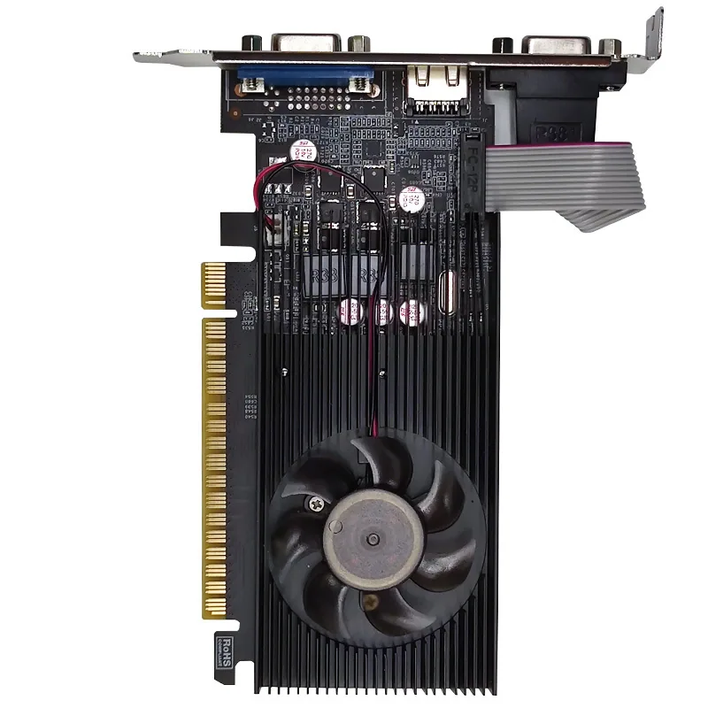 عمده فروشی جدید کارت گرافیک گسسته گیمینگ شاسی بلند GT730 DDR5 کارت گرافیک کوچک 2G کارت چاقوی نیمه قد سوپر GT630 5